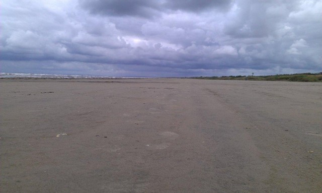 En tämligen öde strand
