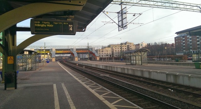 Ni som är beresta känner säkert igen Lunds stationsområde, där skulle jag inte vara.