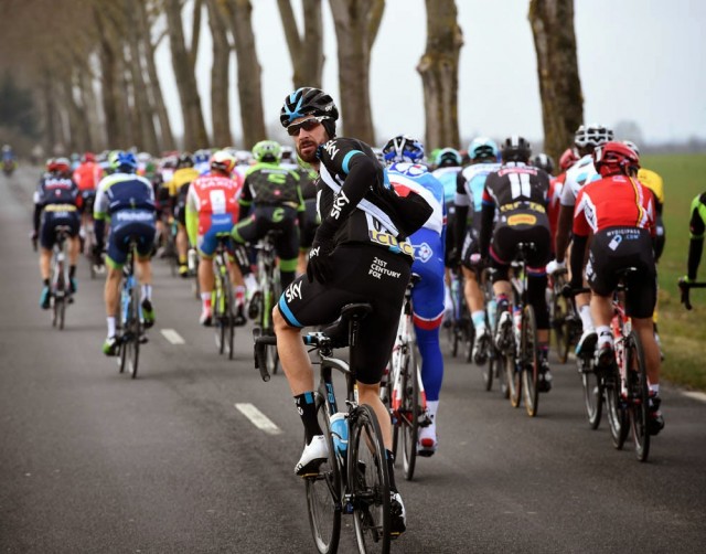 Wiggins i en ovalig roll, här under Paris-Nice. Foto: Cycling Weekly