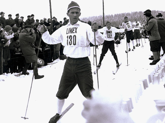 Sixten Jernberg i Vasaloppet 1960